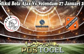 Prediksi Bola Ajax Vs Volendam 27 Januari 2023