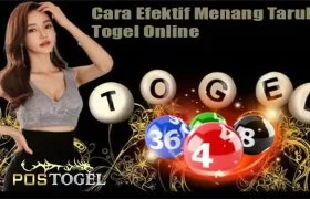 Cara Efektif Menang Taruhan Togel Online